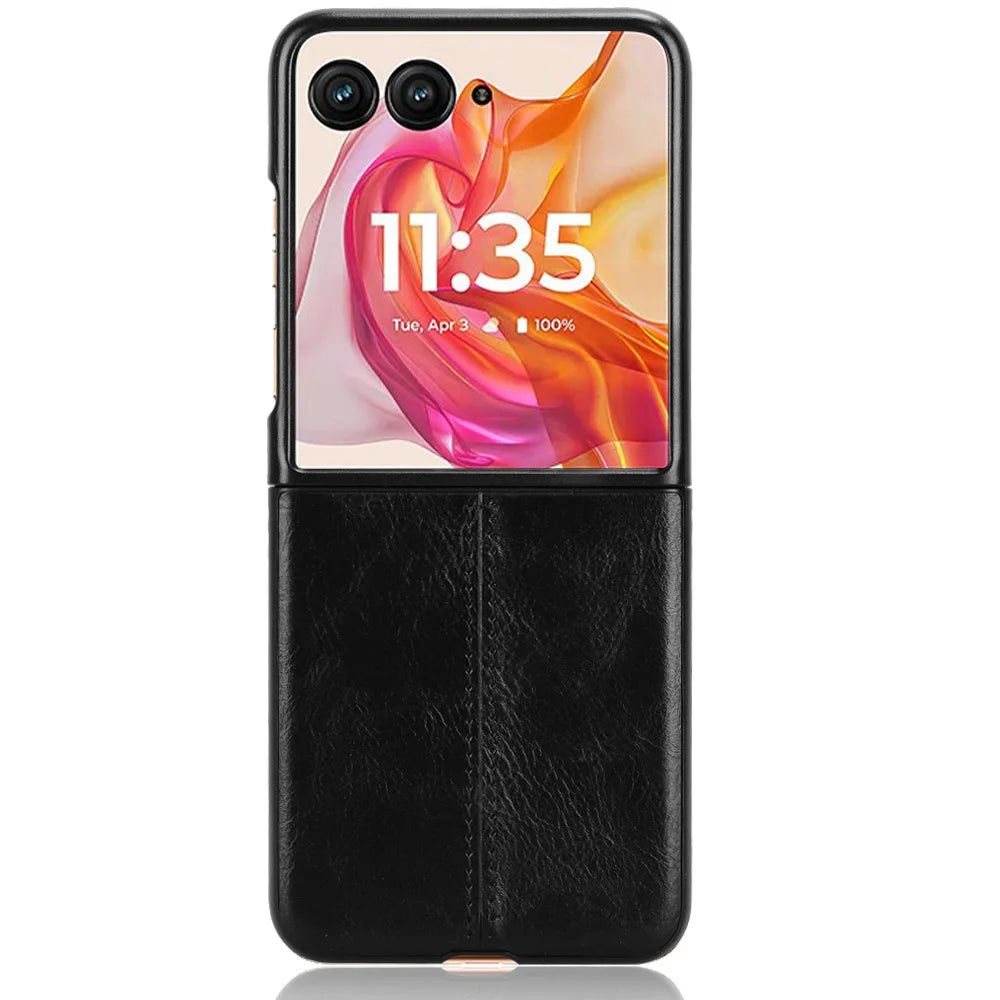 Stitching Fabric Leather Texture Case for Motorola Razr 50 Ultra 2024 Moto Razr 40 Plus 2023 Cover Lightweight Coque Fundas Capa