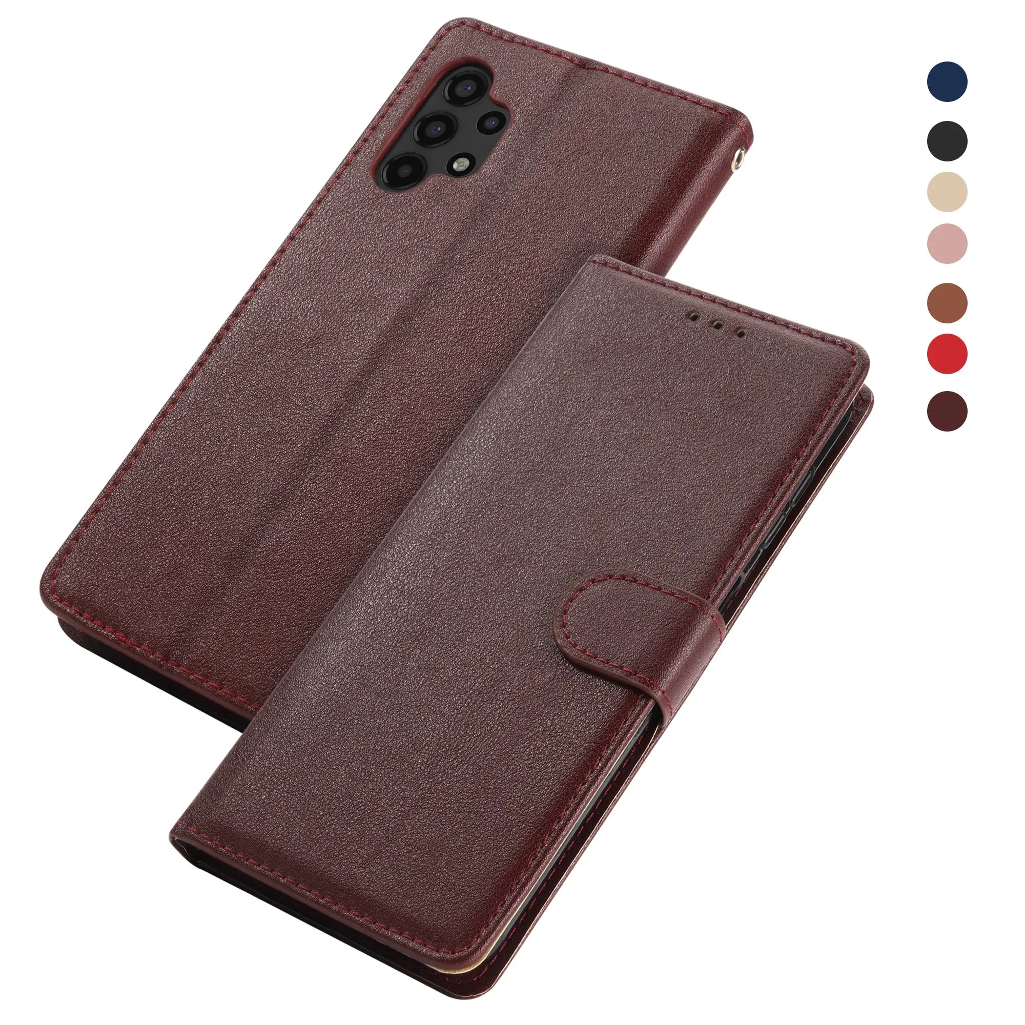 Leather Case For Samsung Galaxy S24 S23 S22 S21 S30 S20 FE S10 S10e S9 S8 Plus S7 Edge Funda Flip Wallet Cover Book Case