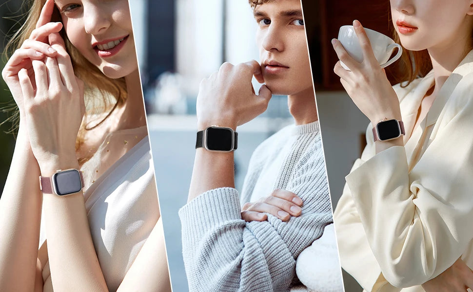 Magnetic Loop For Apple Watch Band 40mm 44mm 45mm 49mm 41mm 38 Nylon sport bracelet iwatch ultra 4 3 2 Series 12 11 10 9 8 se