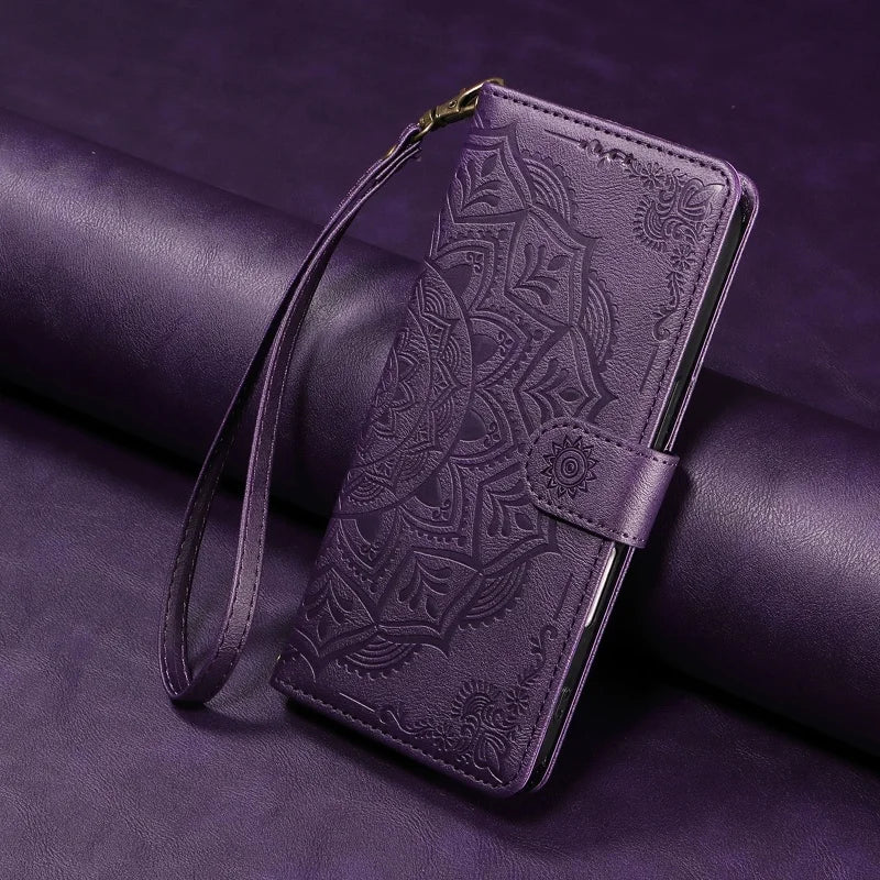 Luxury PU Leather Flip Case For Samsung Galaxy S20 FE S21 S22 S23 S24 S25 S26 Ultra S7 Edge S8 S9 S10 Plus Wallet Phone Cover