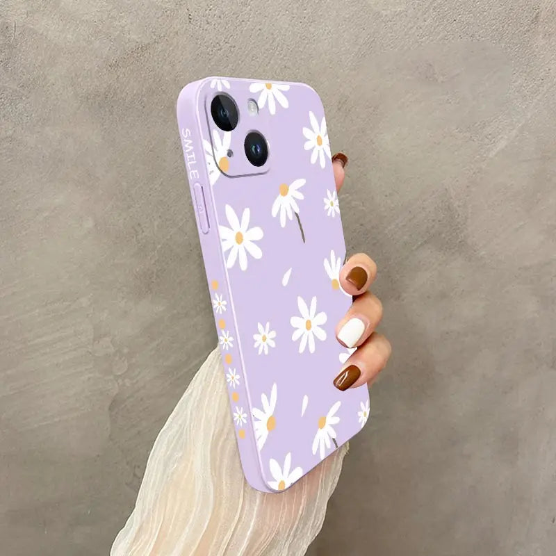 Plain Daisies Phone Case For iPhone 14 13 12 11 Pro Max Mini X XR XS MAX SE2020 8 7 Plus 6 6S Plus Cover
