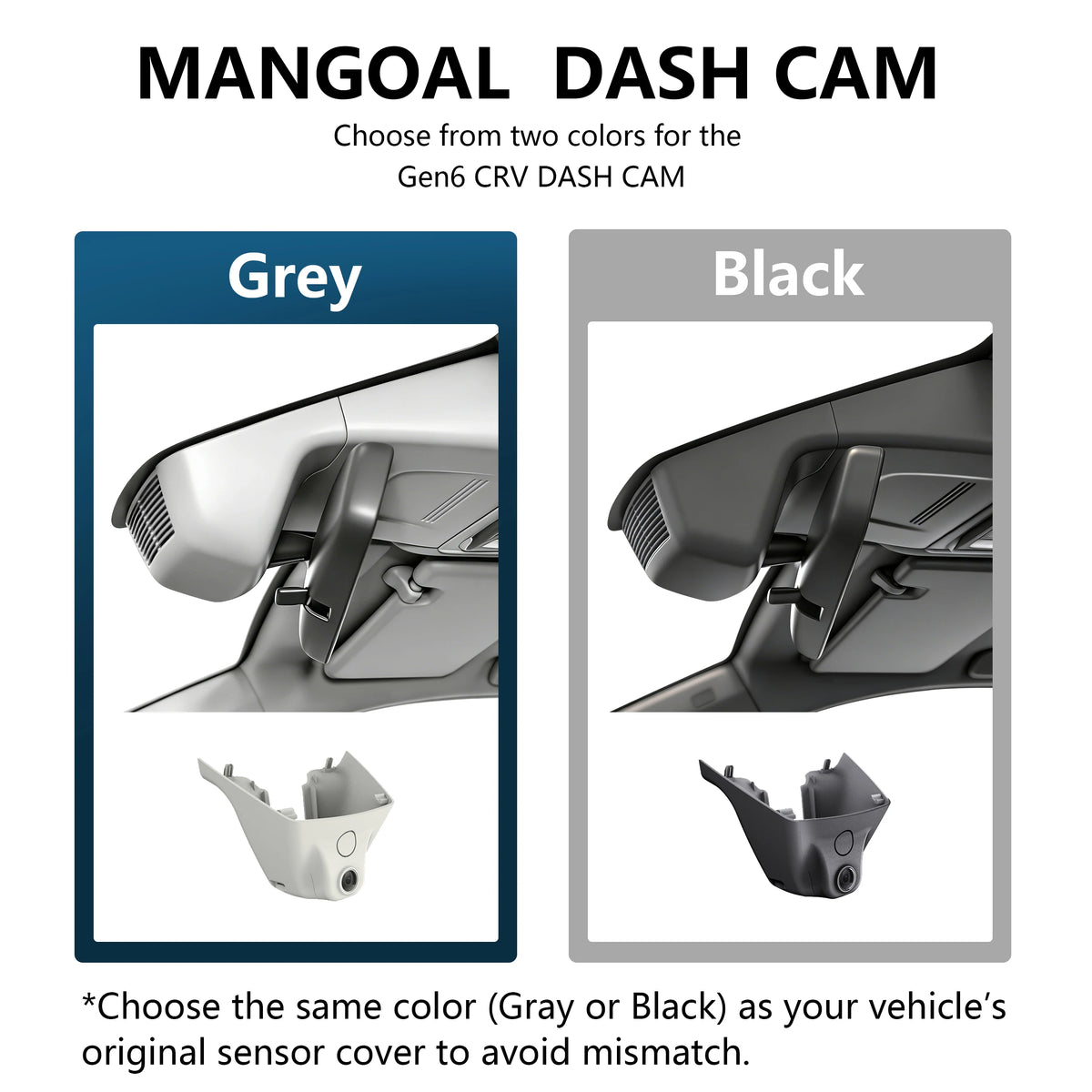 Mangoal 4K Dash Cam for Honda CR-V & CR-V Hybrid Gen6 Car Camera Recorder 2023-2026 (Model B) Night Vision WiFi & APP GPS