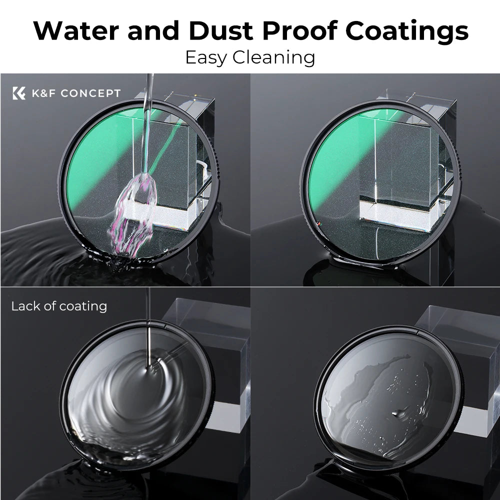 K&F CONCEPT 49-82mm Shimmer Diffusion 1 Nano X Microlight Mirror Glass Filter 28 Layers for Camera 49mm 58mm 62mm 67mm 77mm 82mm