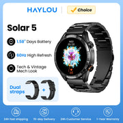 HAYLOU Solar 5 Voice Calling Smartwatch 1.58'' AMOLED Display 60Hz Smart Watch 24H Health Monitoring Sports Smartwatch for Men