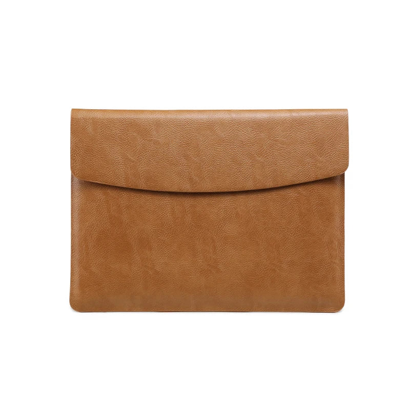 Computer Sleeve Case for ( MacBook Mac Book iPad ) Air M1 M2 13 14 15 6 16 Pro 12 9 11 Inch Cover Bag Pouch Briefcase Leather