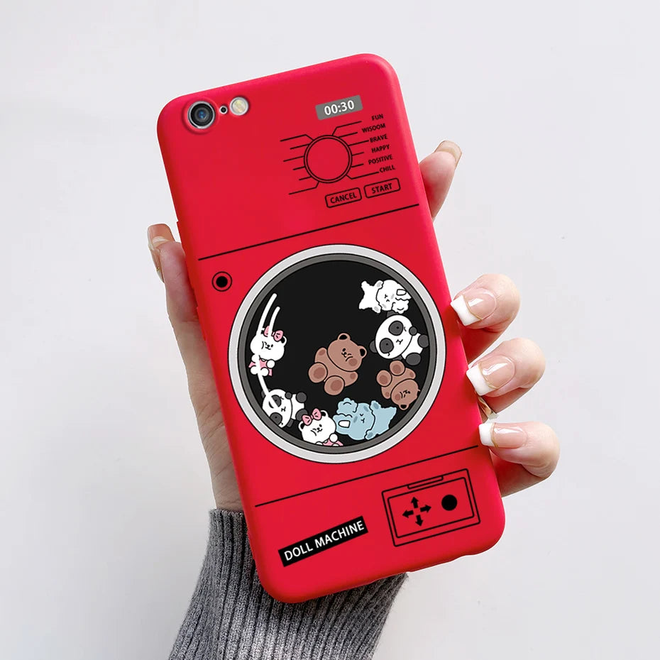 Stylish Painted Cover For iPhone 6 6S Plus Case iPhone6 6S Plus Cover Silicone Soft Phone Back Case For Apple iPhone 6 6S Coque