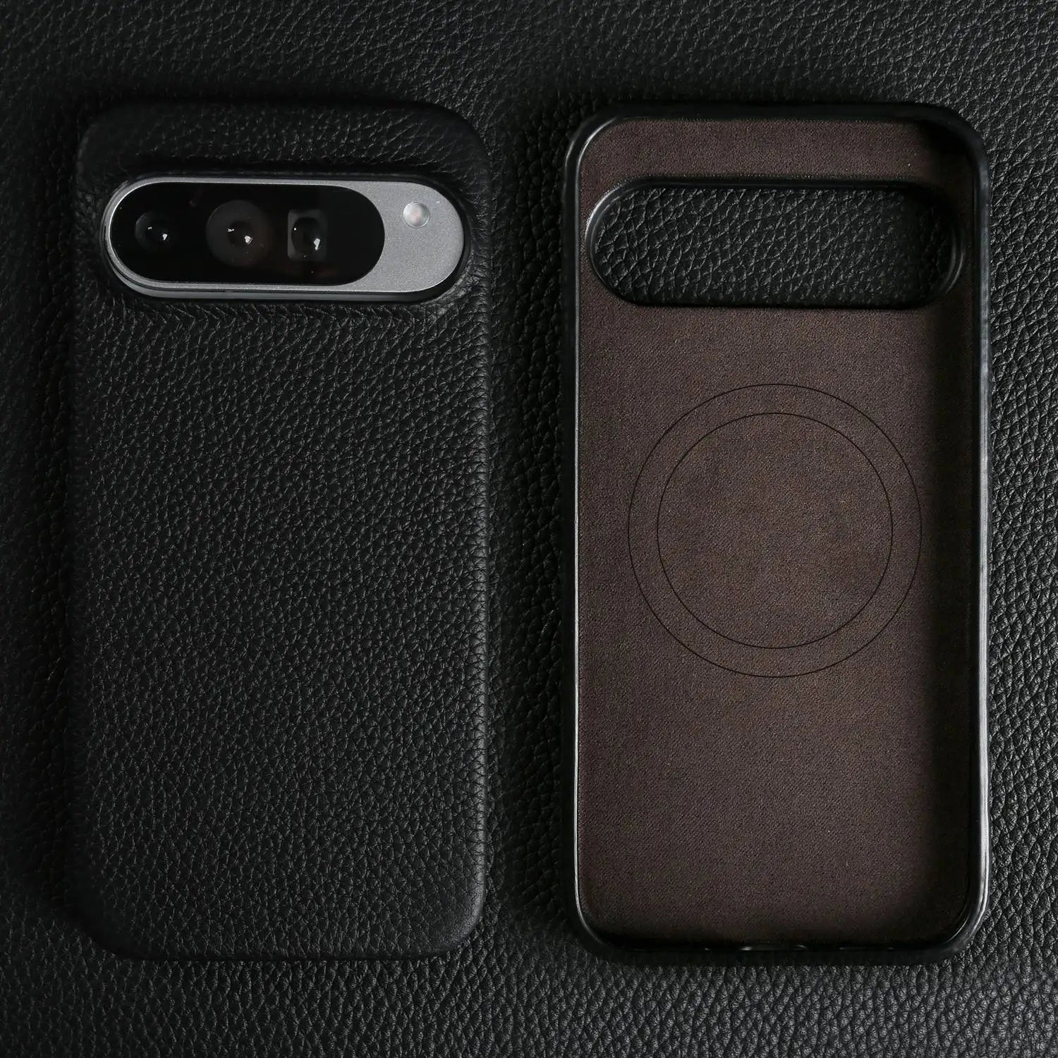 Luxury Magnetic Genuine Leather Case For Google Pixel 10Pro 9 7A 8 6 Full Protection Magnet for Magsafe Cases Shockproof Cover