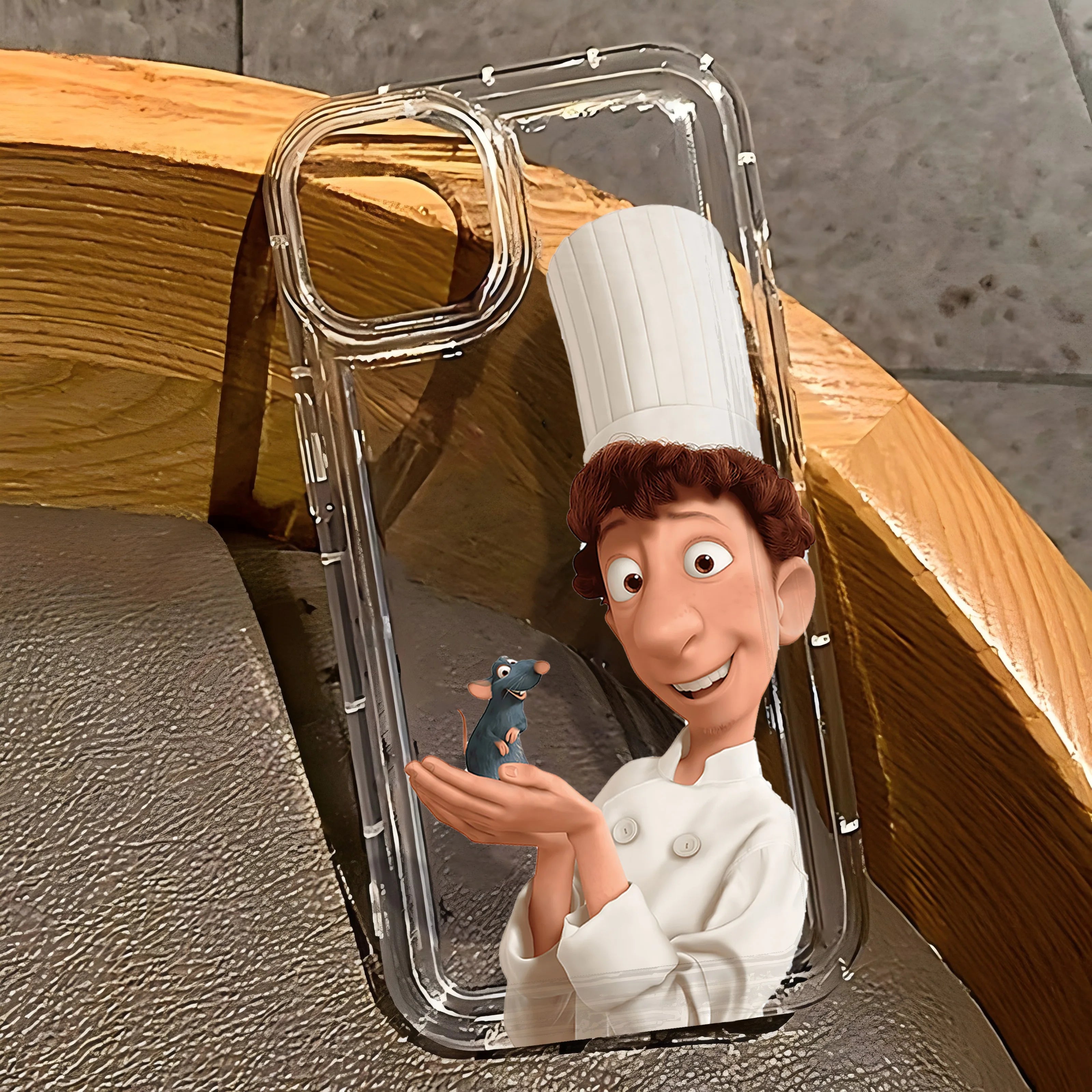 Cartoon Ratatouilles Phone Case for iPhone 17 16e 16 15 14 13 12 11 Pro Max 7 8 Plus X XR XSMax Airbag Anti Fall Clear