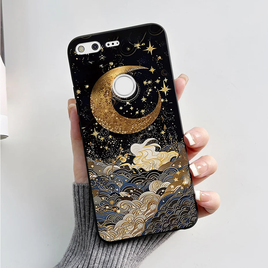 For Google Pixel XL Phone Case Cute Cartoon Soft Silicone Protect Cover Coque For Google Pixel 1 XL Pixel1 1XL Bumper Case Funda