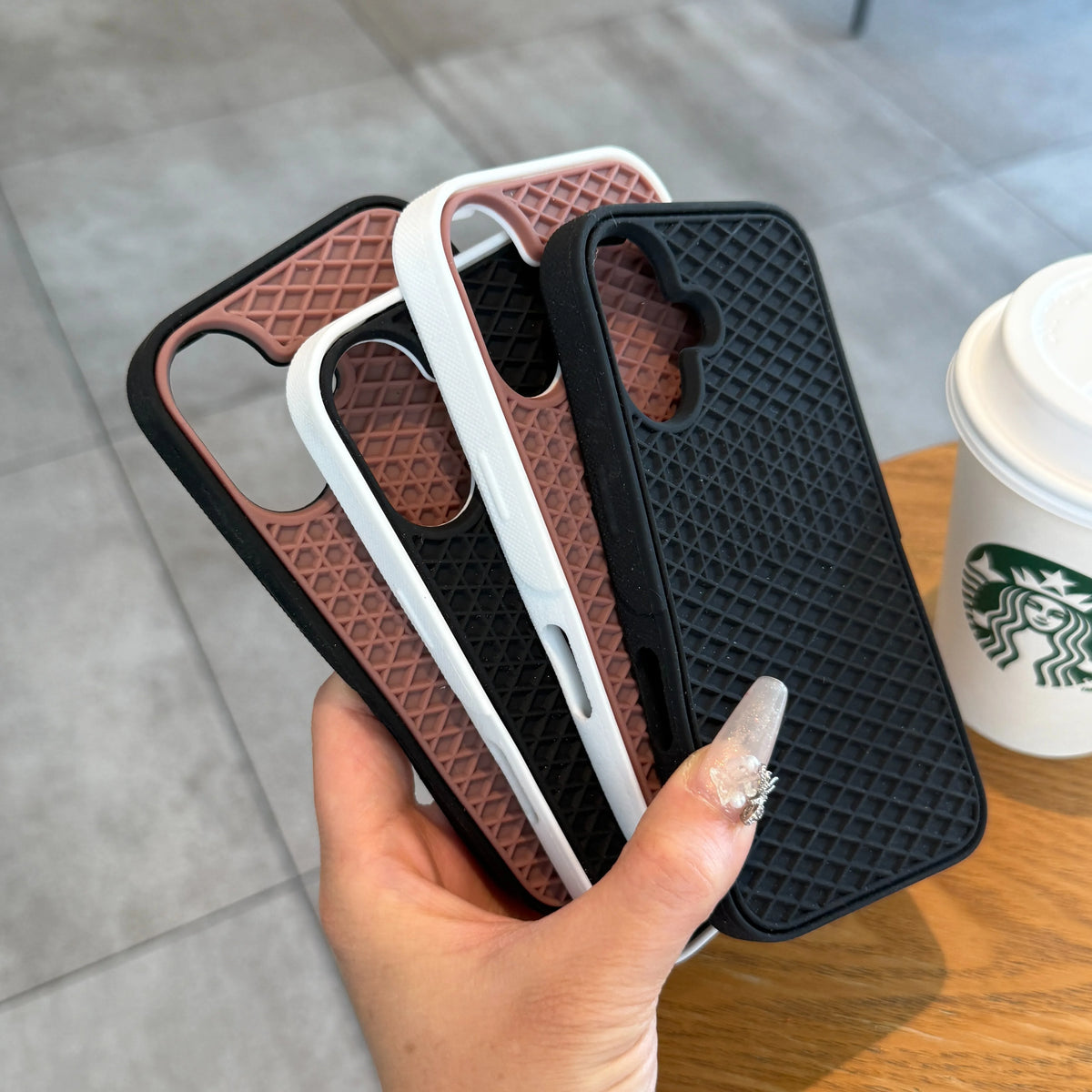 for Vans 3D Waffle Shoe Sole Phone Case For iPhone 17 Air 16 15 14 13 12 11 Pro Max 7 8 Plus X Xs Advanced Soft Shockproof Cover