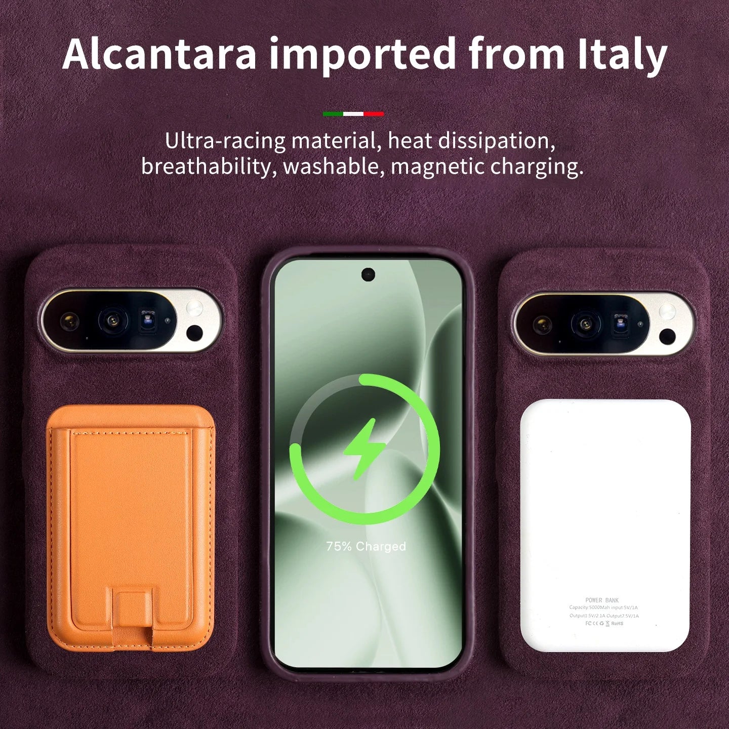 Luxury Magnetic For Google Pixel 10 Pro 9pro 8pro 7pro For ALCANTARA Back Case Artificial Leather Supercar Suede Phone Cover
