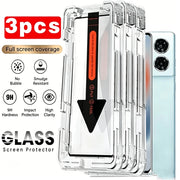 3-1Pcs Dust Free Easy Installation Screen Protector For Motorola Edge 60 Fusion 60 Pro Edge 70 Edge 50 Neo Ultra Signature Glass