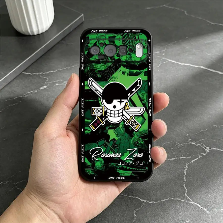 One Piece Red Green Cool Funda Phone Cover Case for Google Pixel 10A 7a 10 9 Pro XL 9a 6 7 8 Pro 8a 6a