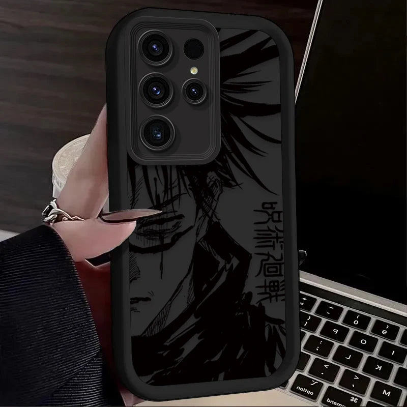 Anime Jujutsu Kaisen Phone Case for Samsung Galaxy S24 S25 S23 Ultra S22 S21 Plus FE A36 A56 A26 A16 A06 A15 A25 A35 A55 5G Enit