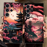 Case for Samsung Galaxy S26 Ultra S25 Plus S10 S9 S24 Note 20 8 9 10 S23 S21 FE S20 Ultra Funda Phone Cover Japanese Aesthetic