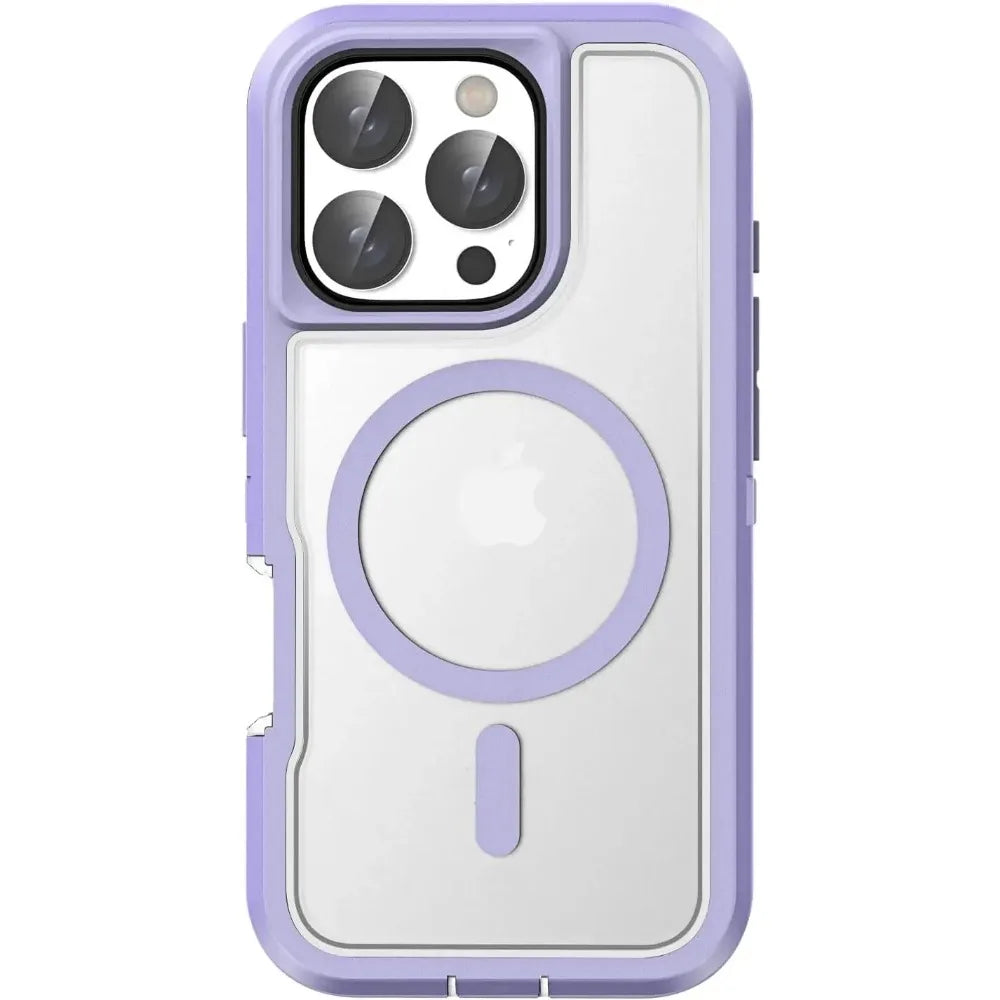 Premium Heavy Duty OTT Magnetic Armor Case for IPhone 17 16 15 14 Plus 13 12 Pro Max Anti-Slip Grip Charging Protect Cover Box