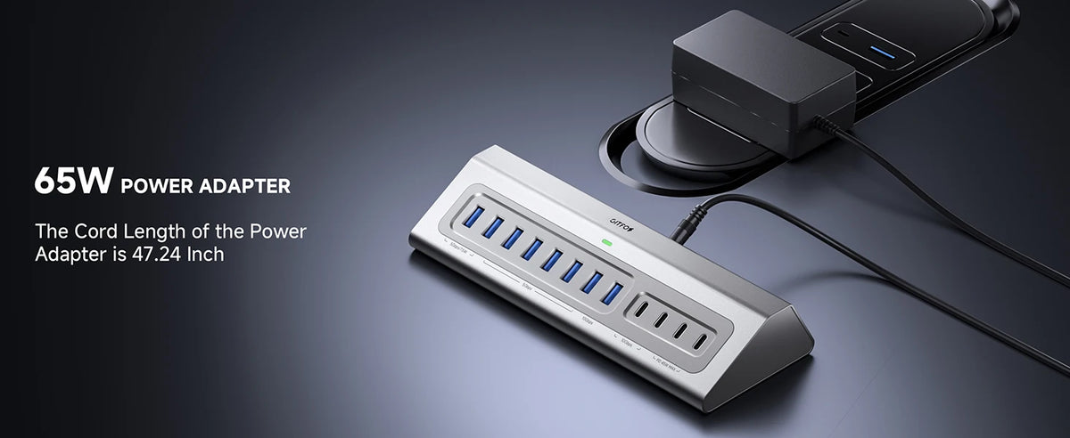 Gitfos Powered USB Hub,15 in 1 USB 3.2 Hub,10Gbps Data, 8 USB A,for PC, Laptop, Mac, Mac mini, iMac, iPad