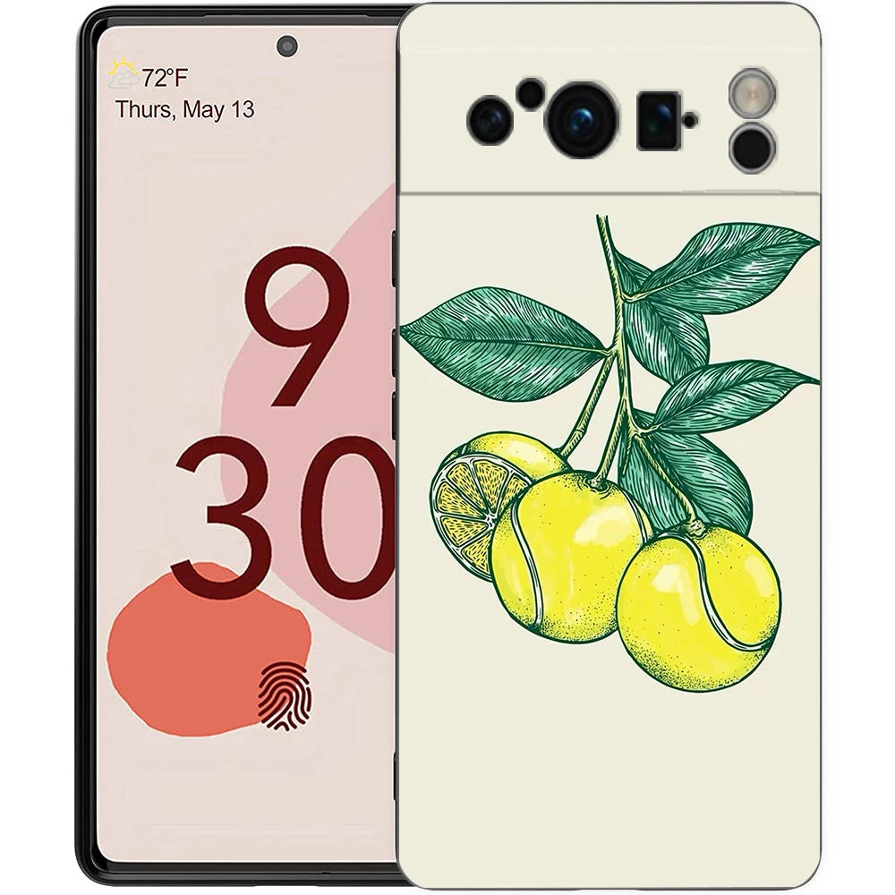 Sport Tennis Phone Case For Google Pixel 10A 10 9 8 7 6 Pro XL 9A 8A 6A 7A 5G Soft Shockproof TPU Black Cover