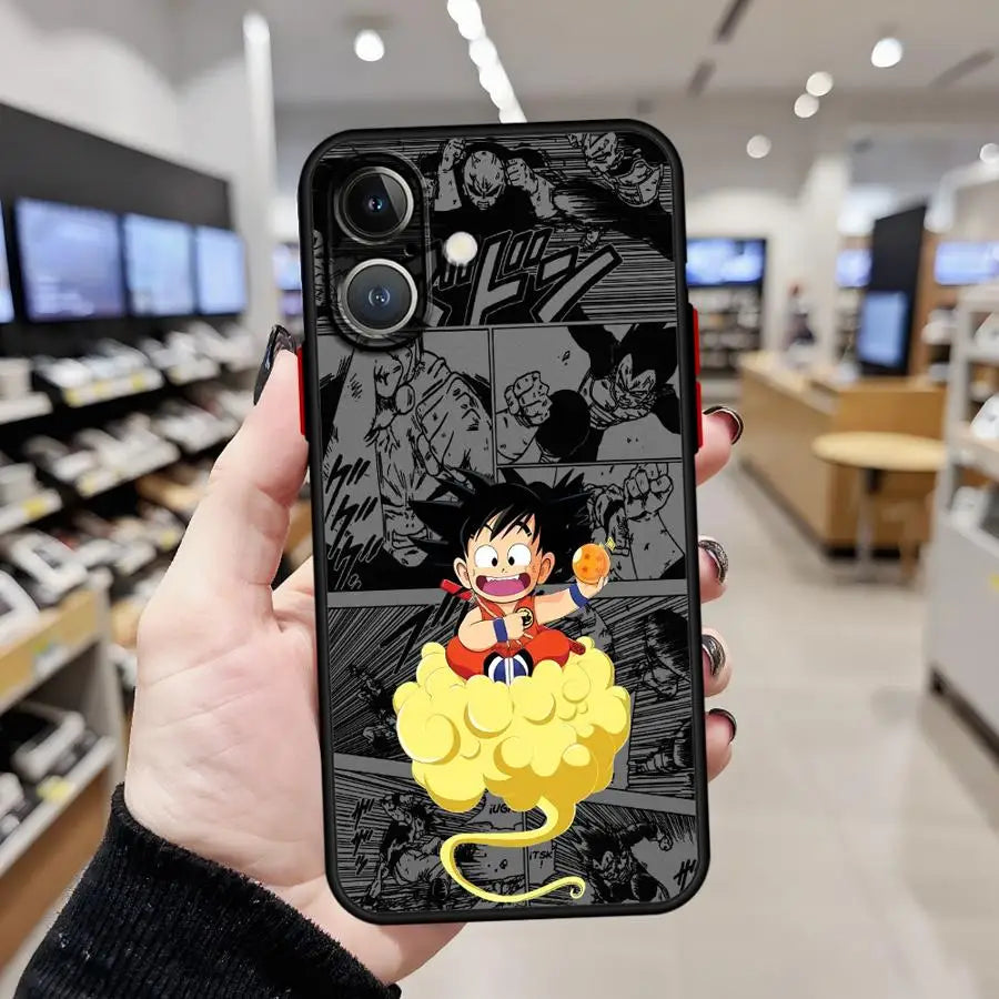 Funda Back Phone Cover Case for iPhone 17 Pro Max 11 X XS XR 16 Plus 14 7 8 SE 15 17P 16P 12 13 Mini Dragons Balls Cute
