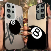 Billiards Frosted Case for Samsung Galaxy S25 S24 S23 S22 Ultra S21 Plus S20 FE A73 A72 A71 A56 A55 A54 A53 Acrylic Hard Cover