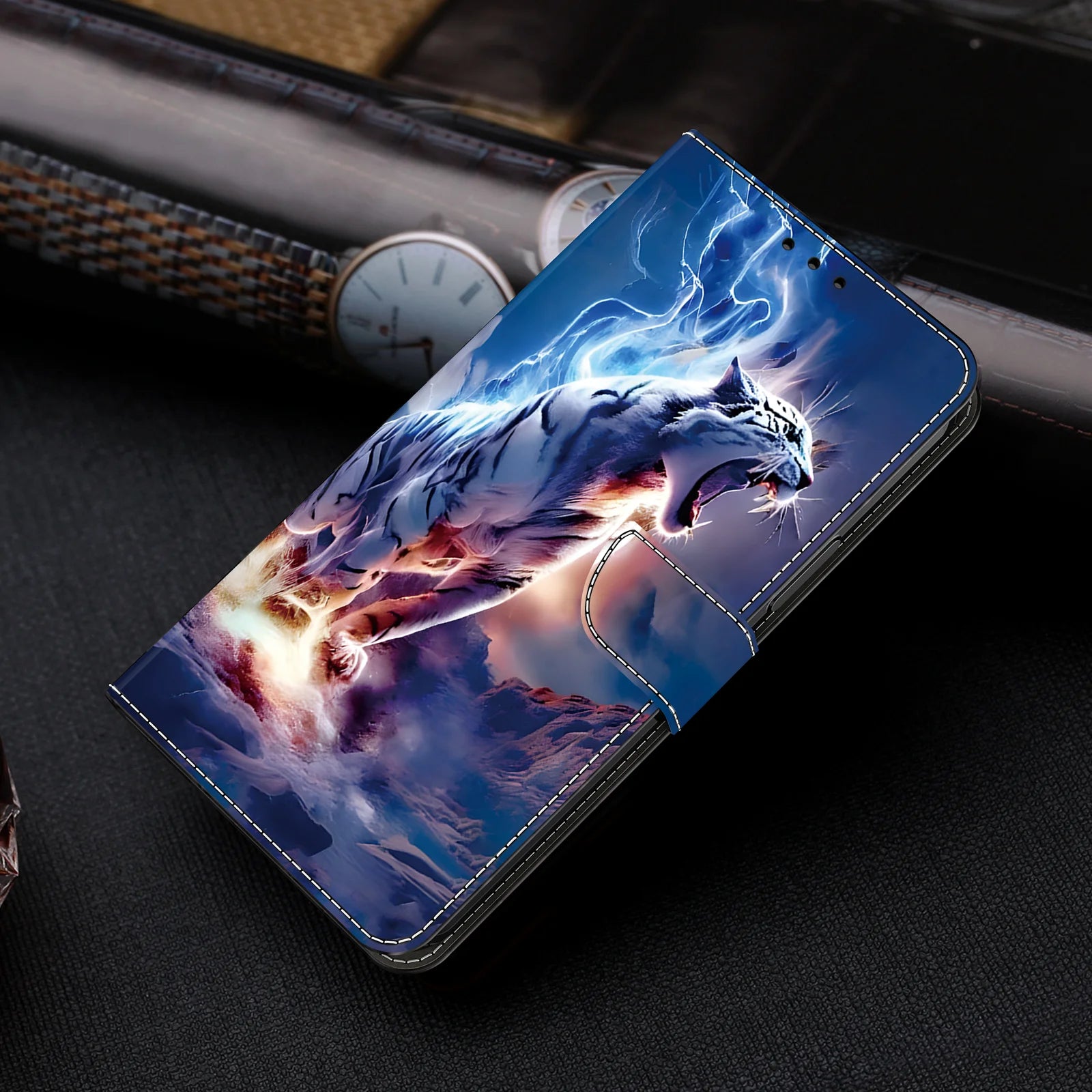 3D Painted Patterns Wallet Flip Leather For Samsung Galaxy S25 S24 S23 S22 S21 S20 S10 S10e S9 S8 Plus Ultra FE EDGE 4G/5G Case