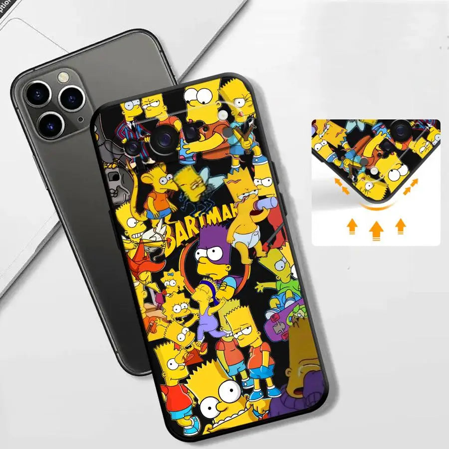 The Simpsons Fashion Bart Case for Google Pixel 10A 9a 8a 10 9 Pro XL 6a 7a 6 7 8 Pro Funda Phone Cover