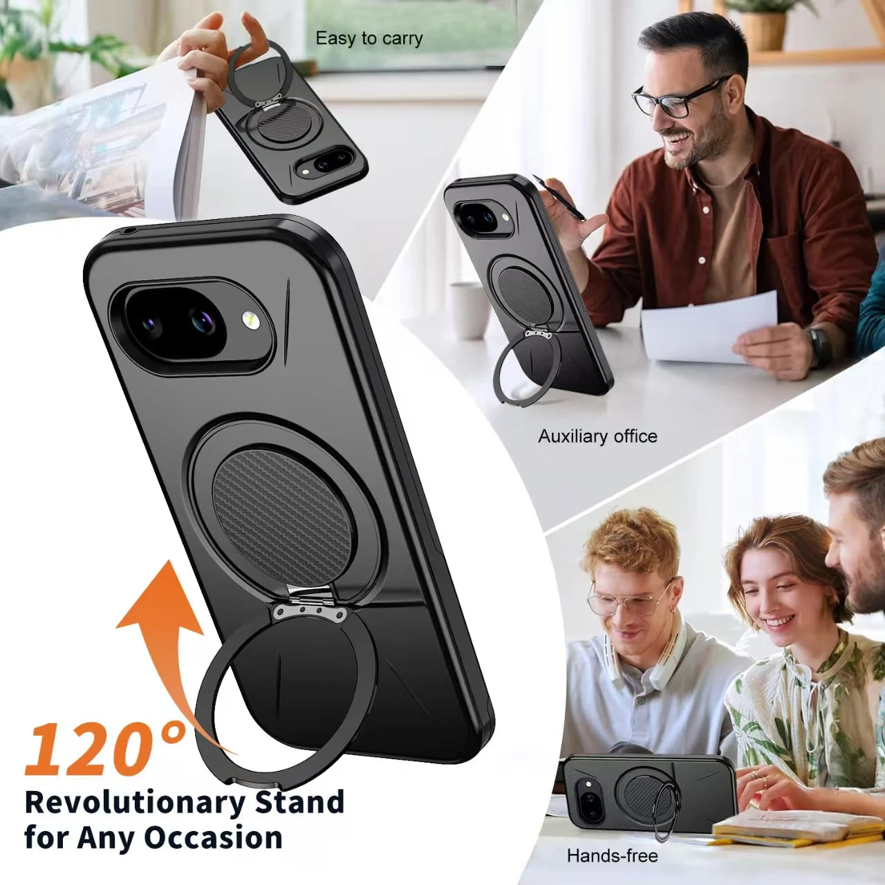 High Quality Solid Color Frosted Invisible Bracket For Magsafe Magnetic Phone Case For Google Pixel 10 9 Pro XL 10A Back Cover