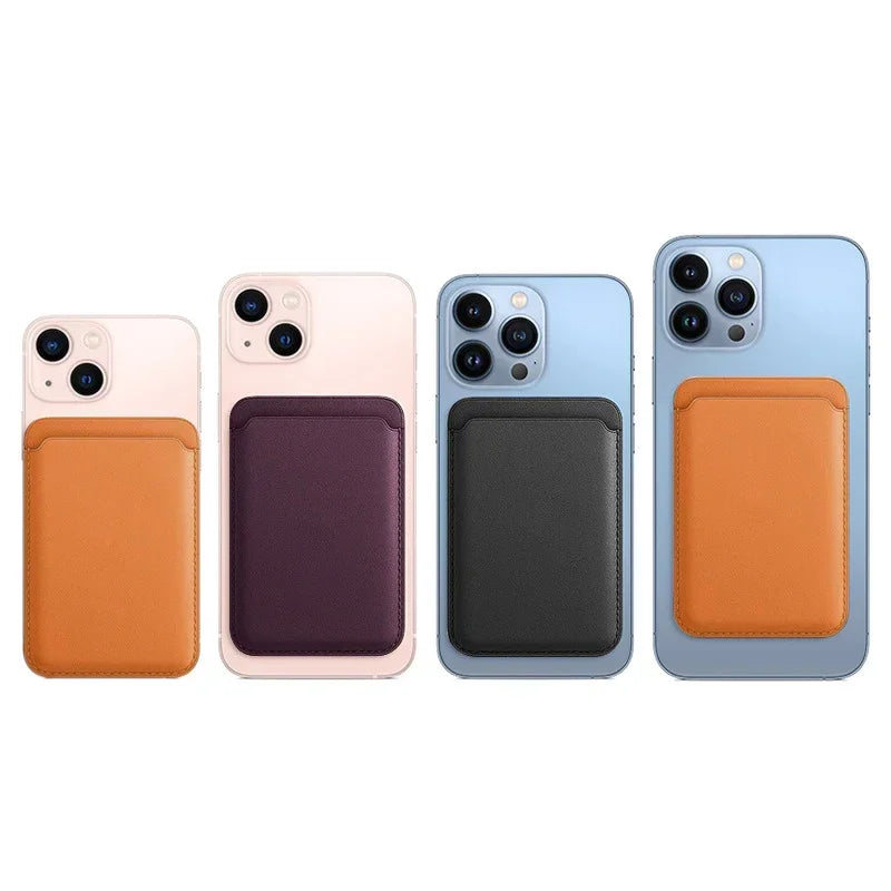 For Magsafe Accessories Magnetic Wallet Holder Leather Case For iPhone 13 12 14 15 16 17 Pro Max Card Holder Phone Purse Cover