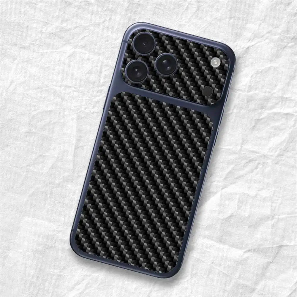 Carbon Pattern Sticker Film Back Skin for iPhone 17 Pro Max