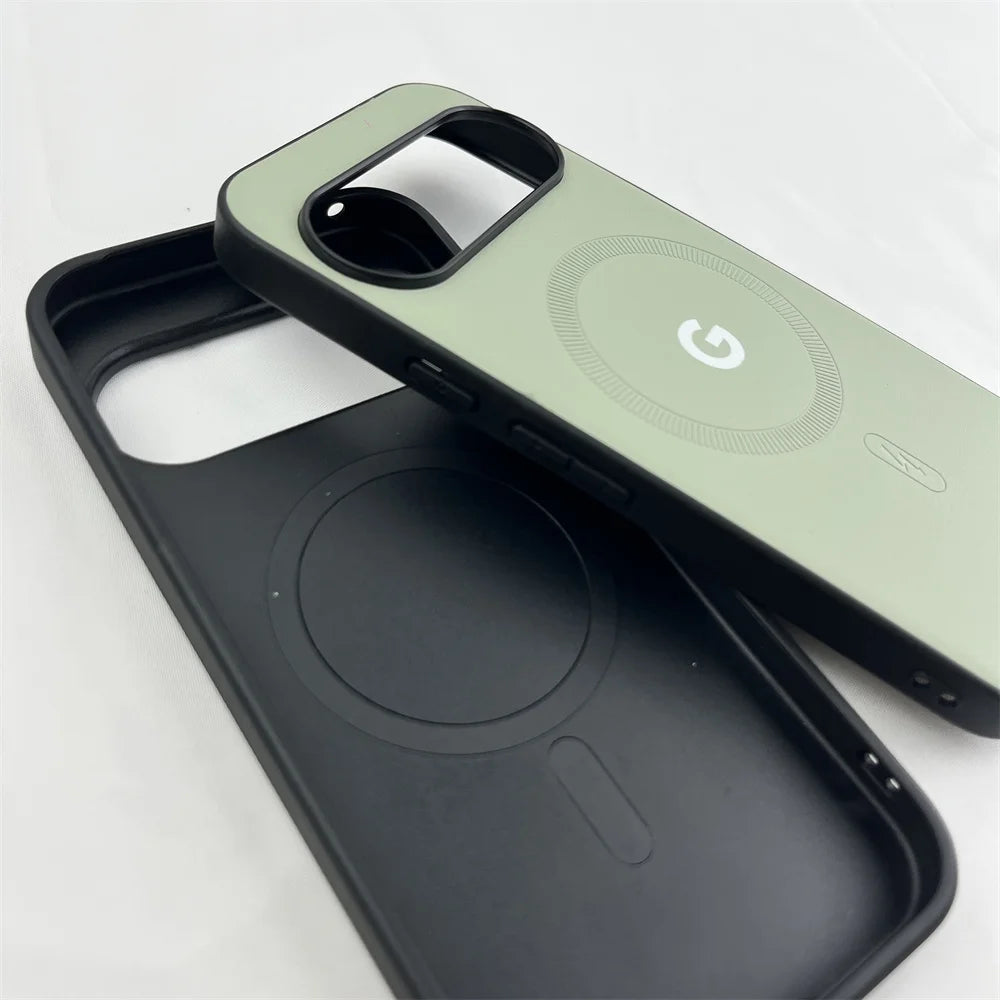 Luxury Matte Plain Skin Phone Case For Google Pixel 8 9 10 Pro XL 10A 9A 8A 8Pro 9proxl For MagSafe Shockproof Protection Cover