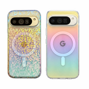 Lingge Rainbow Sparkle Pink Gradient, for Google Pixel 9 10 Pro XL10A 9A 10Pro Phone Case, Waterproof and Anti Yellowing Cover