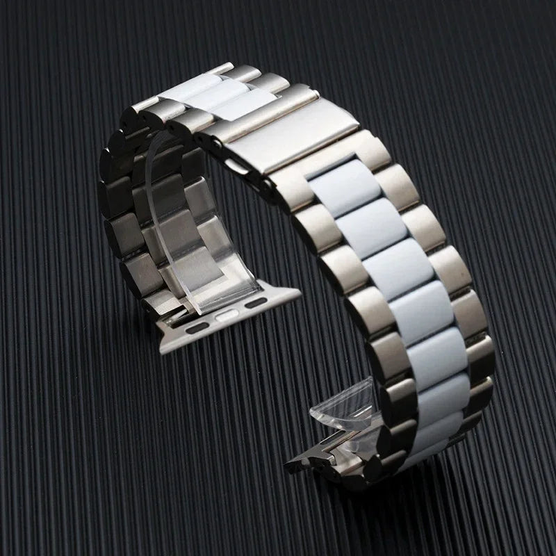 Stainless Steel Straps for Apple Watch Ultra 3/2/1 49mm 45mm 44mm 42mm-40mm-41mm-46mm Metal band series 11 10 9 8 7 6 5 4 3 se3