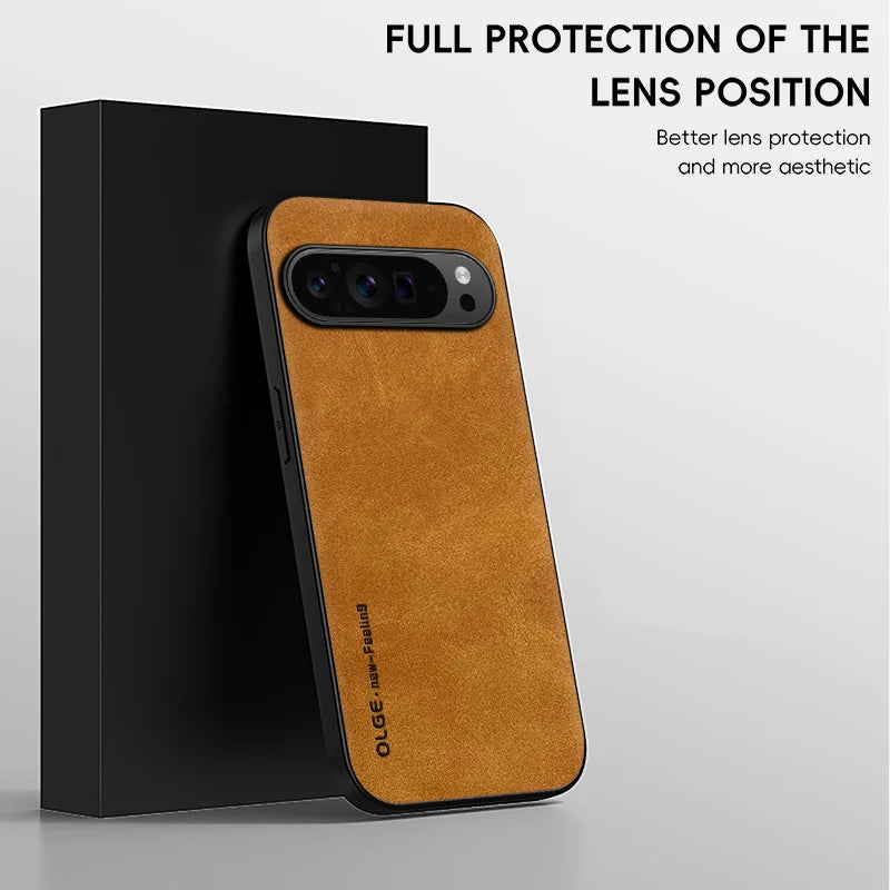 Luxury PU Leather Phone Case for Google Pixel 11 10 9 XL 110A 9A 8A 7A 0Pro 9Pro 8Pro 7Pro Shockproof Protection Soft Back Cover