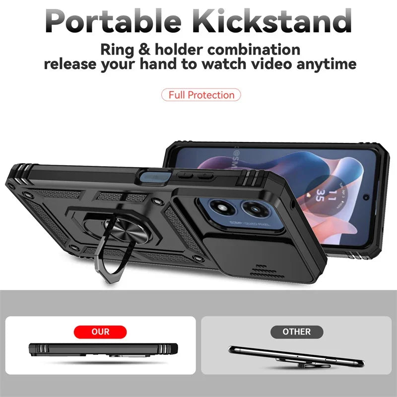 Armor Shockproof Case For Motorola Moto G Stylus 2026 G Play 2024 G Power 5G Edge 2025 Cover Ring Car Holder Shell Coque Funda