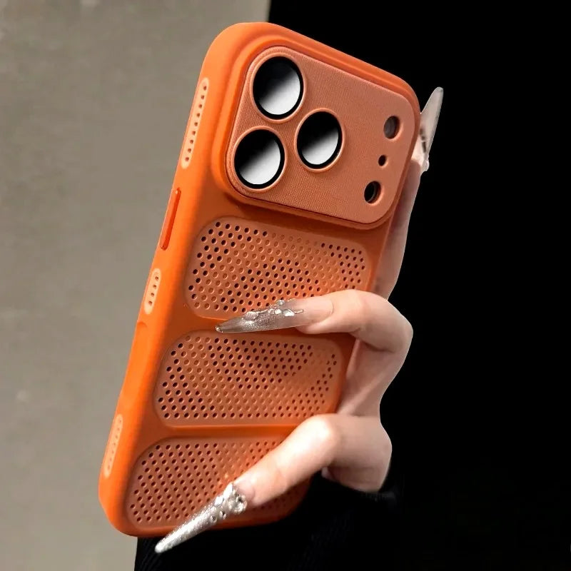 Heat Dissipation Magnetic Phone Case For iPhone 17 Pro Max Air 13 12 14 15 16 Plus For Magsafe Original Camera Protection Cover