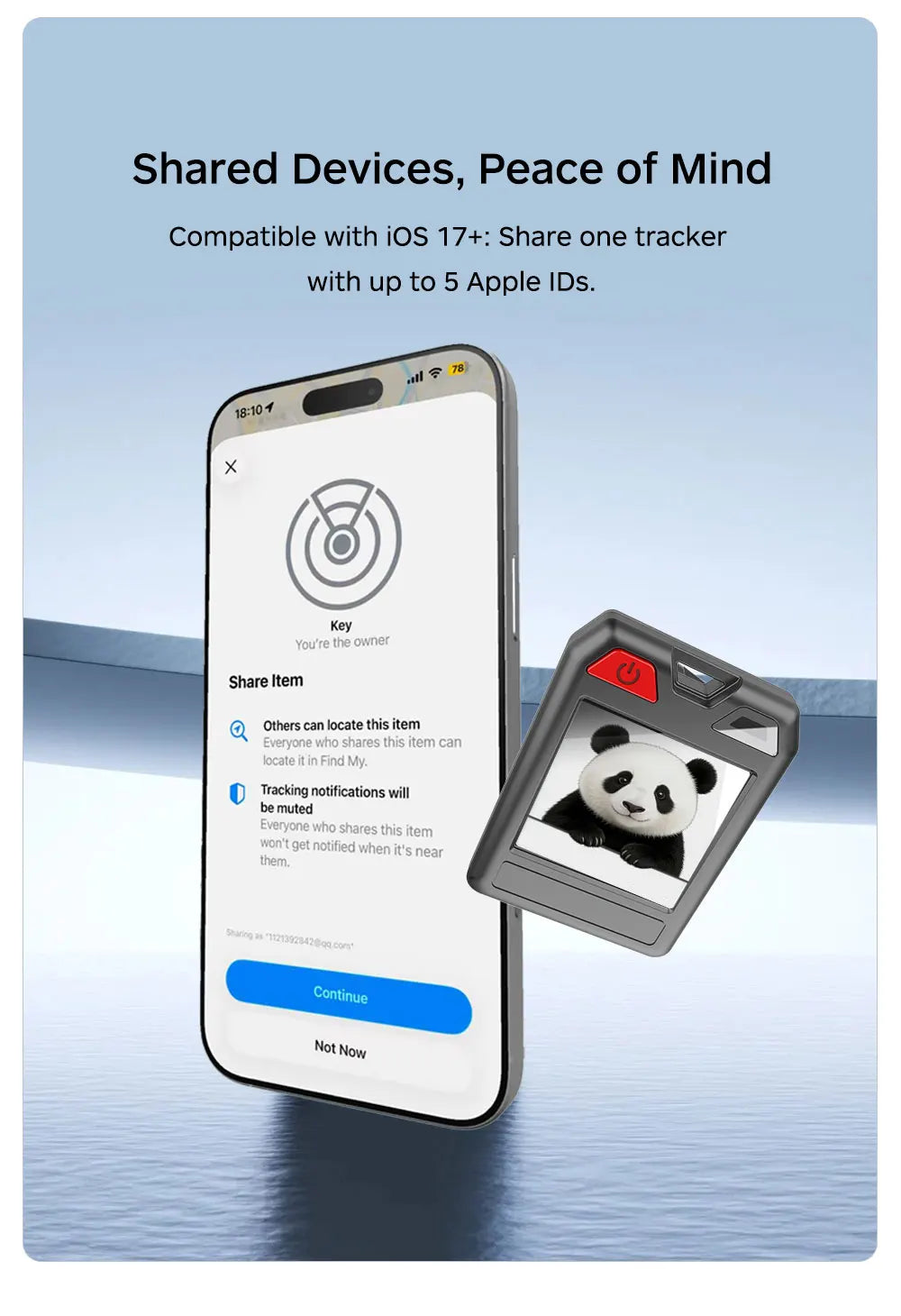Original Color E-Ink Smart Keychain DIY Support Find My Find Hub Display Anti-Lost Locator Tracker