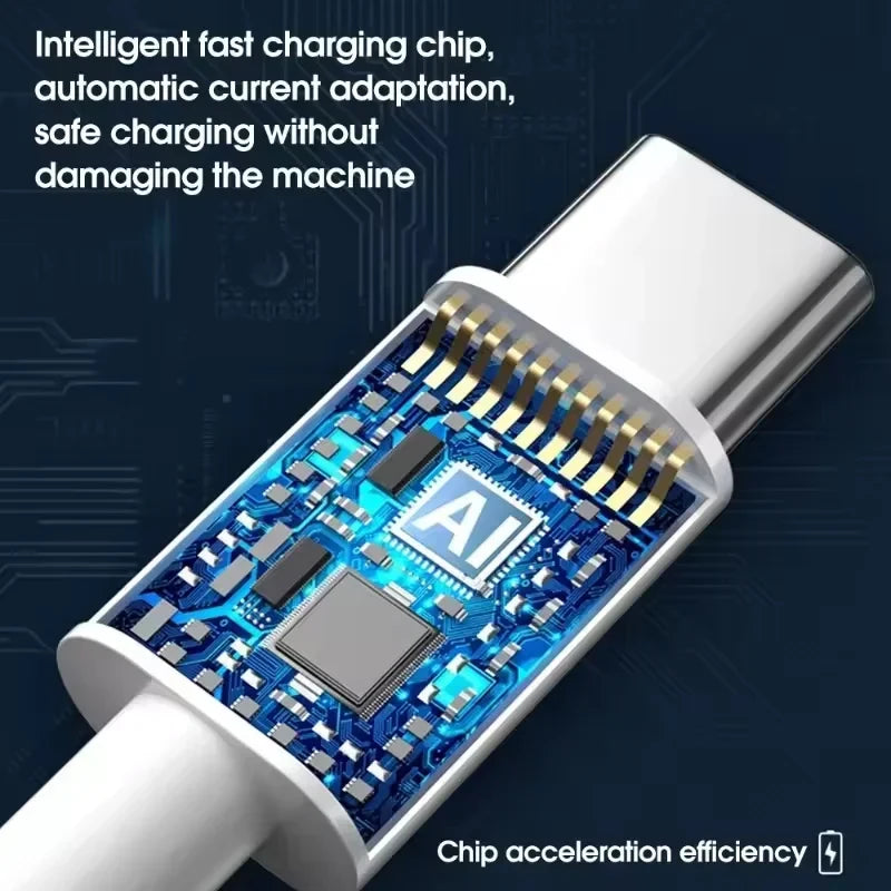 120W 4 Port USB Type C Charger Fast Charging Data Cable USB Phone Charger Adapter for Samsung iPhone Xiaomi Huawei Wall Charger