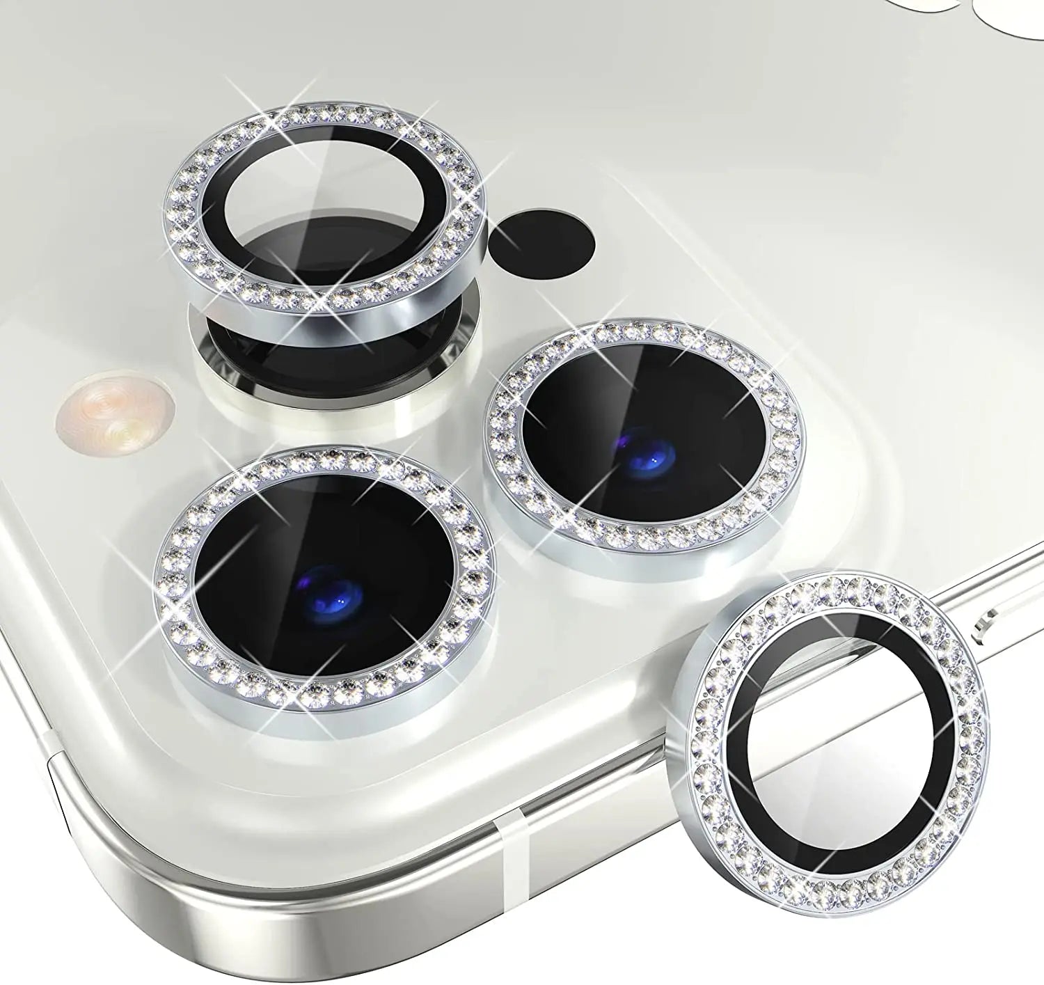 Glitter Diamond Camera Lens Protector Cover for iPhone 17 Air 16 E 16E 16Pro 15 14 Pro Max Plus 13 12 Mini 11 14Pro 13Pro