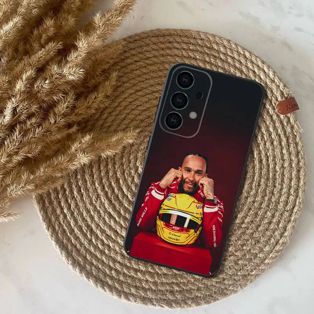 44 L-Lewis H-Hamilton-S Phone Case For Samsung S25,S24,S21,S22,S23,S30,Ultra,S20,Plus,Fe,Lite,Note,10,9,5G Black Cover