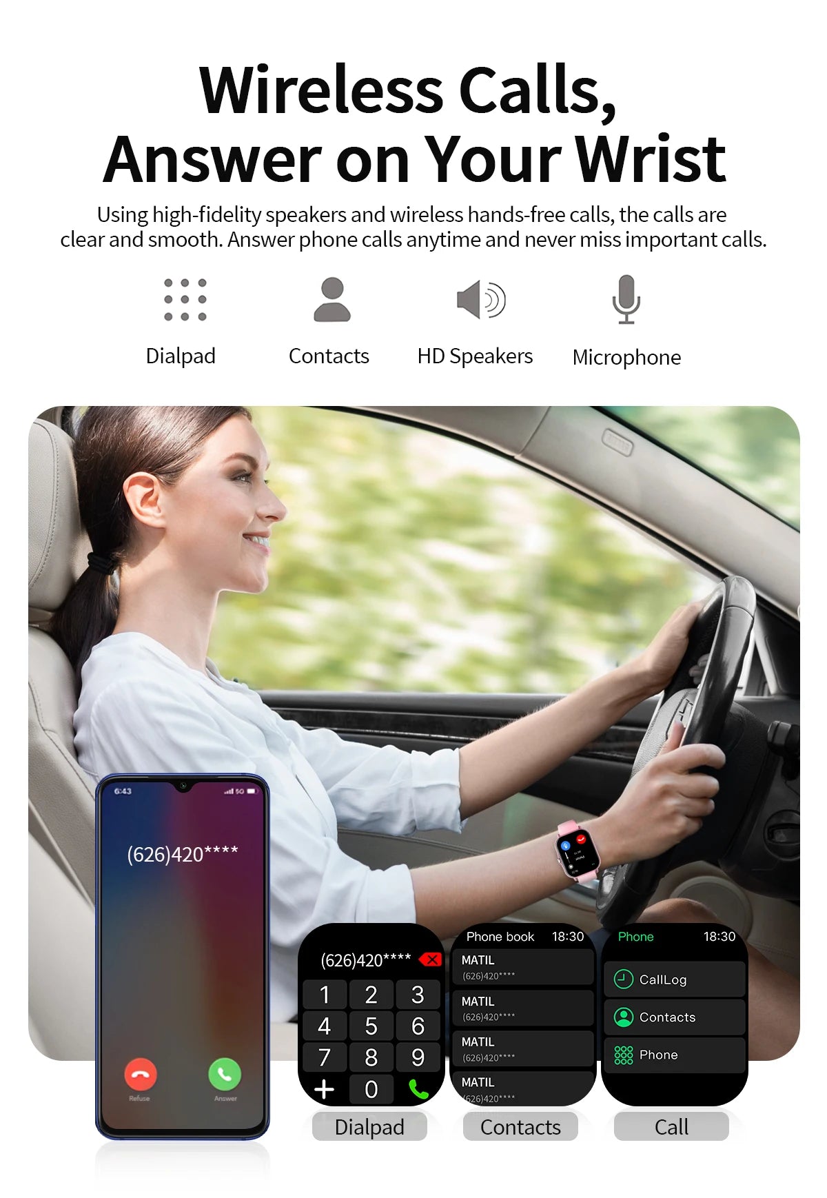 2026 New Smartwatch Bluetooth Call Fitness Tracker Heart Rate Sleep Record Outdoor Sport Watch for  Android/IOS Men Women Gift