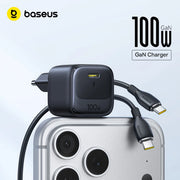【Mini Charger】Baseus 100W Fast Charger USB C Charger Quick Charging For iPhone 17 16 Pro Max iPad Tablet Xiaomi GaN Charger