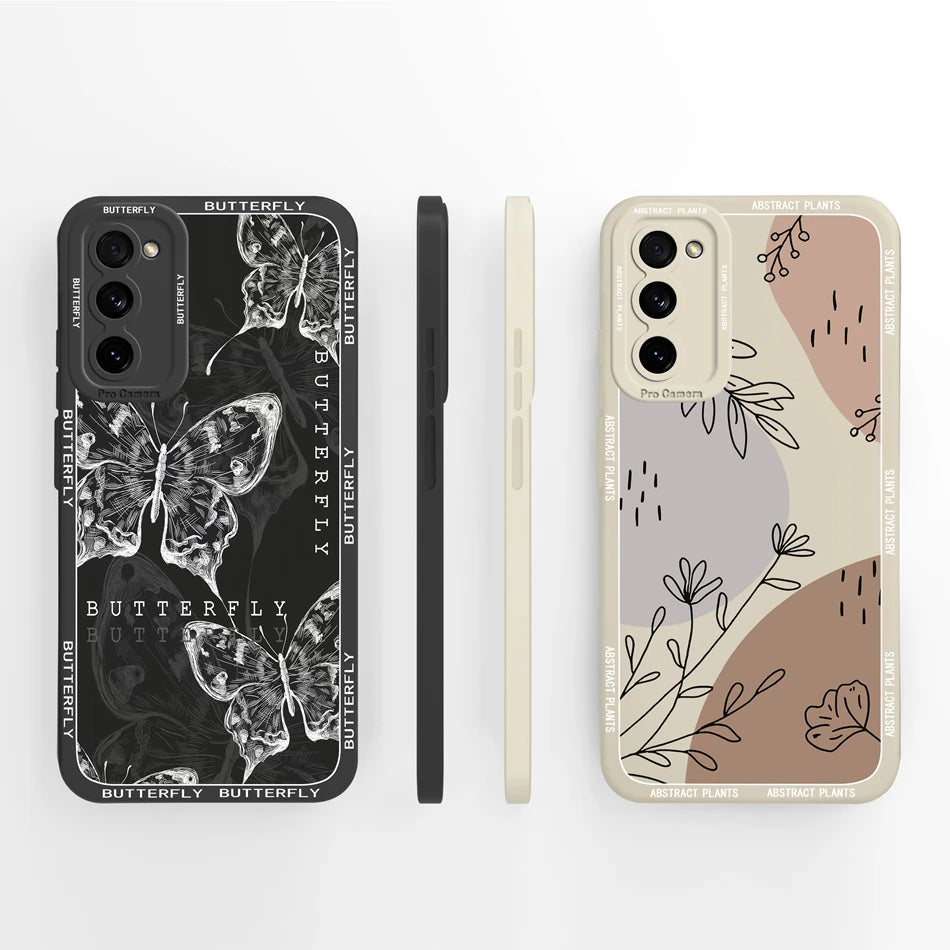 For Samsung S20 FE Ultra Phone Case Cute Back Cover For Galaxy S 20 S20FE S20Ultra Soft Liquid Silicone Full Protection Fundas