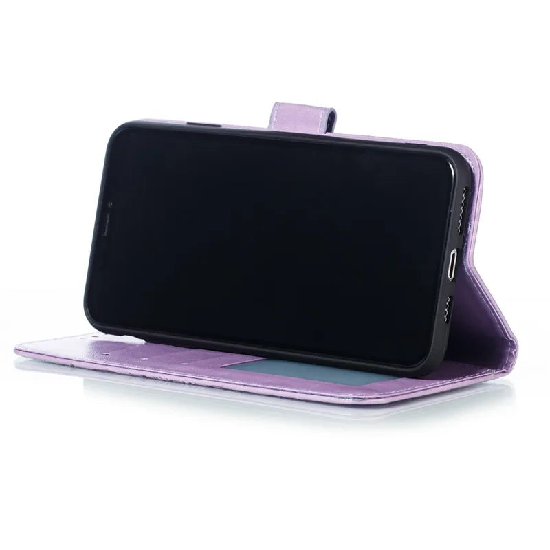Luxury Leather Wallet Case For Samsung Galaxy S26 S25 Edge S24 Ultra S23 S22 S21 S20 FE S10 S9 Plus Flip Stand Phone Card Cover