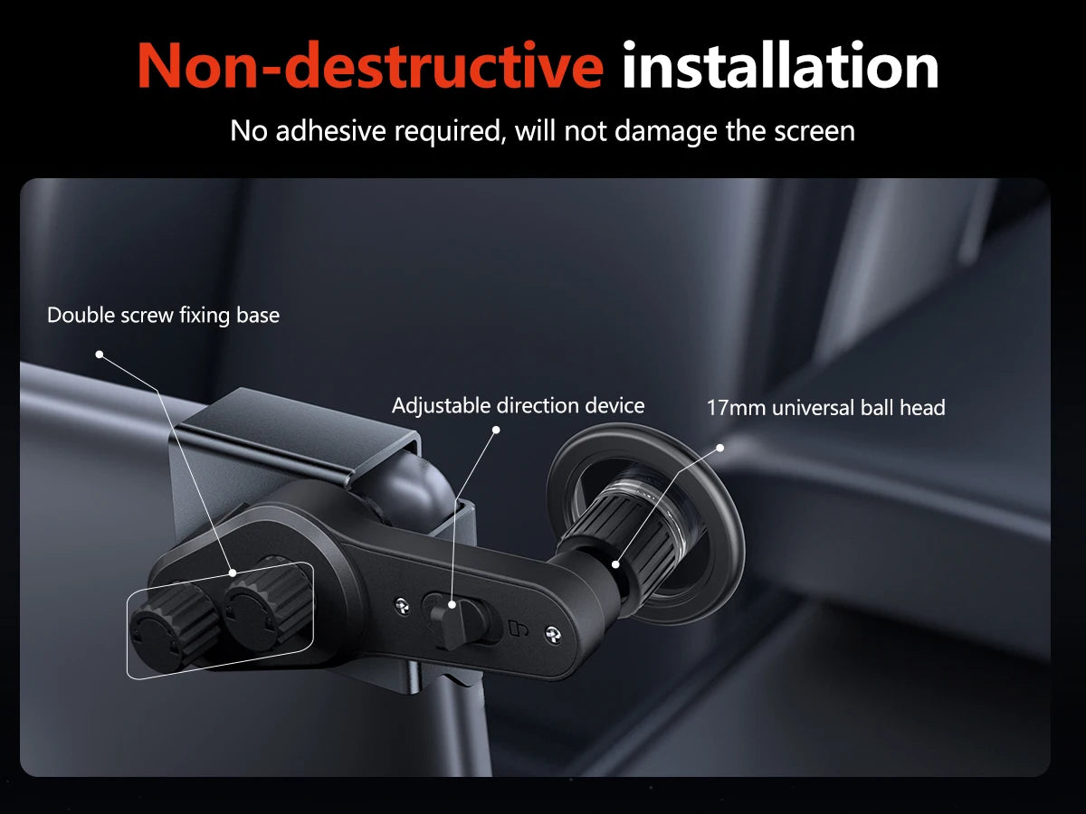 YZ For Tesla Car Phone Holder Model Y YL 3 Highland Juniper N52 Magnetic Screen Mount Universal Phone Stand for All iPhone 16 15