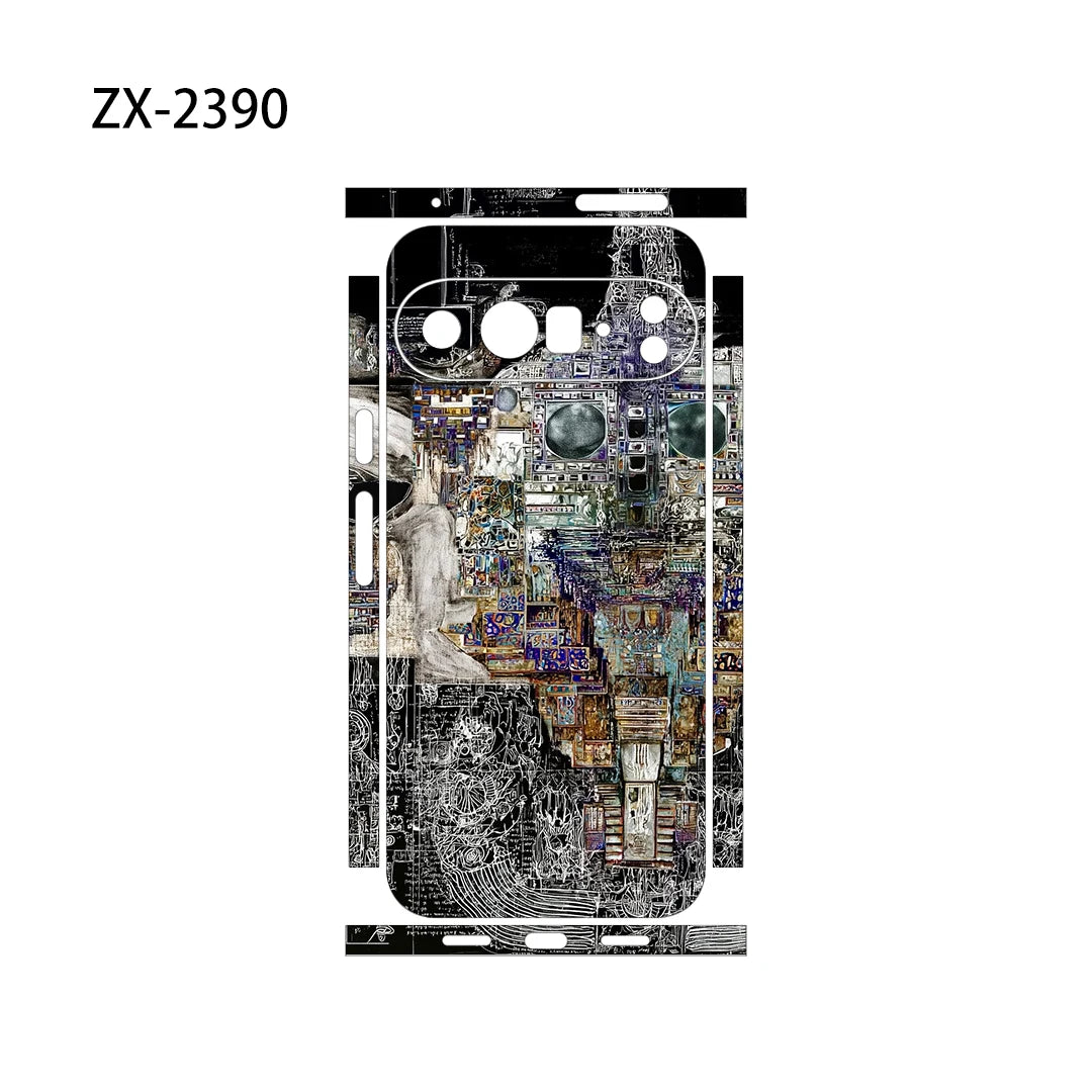 OSCARSKIN Z Decal Skin Wrap for Google Pixel 10 9 8 7 Pro 6 6A Back Screen Protector Film Cover Case Macaroon Wrap Sticker