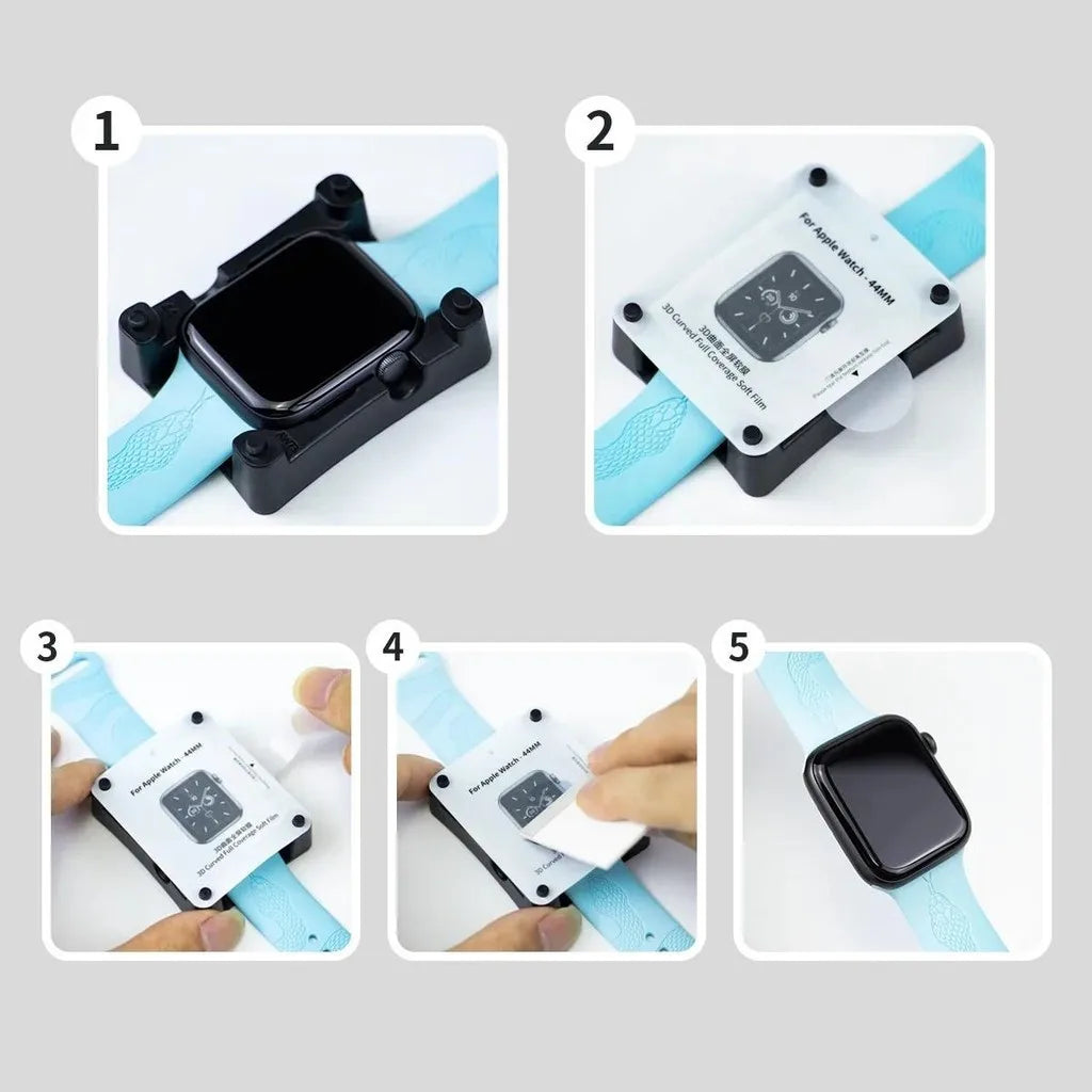 360 degree full coverage soft film screen protector compatible for Apple Watch Series 9 4 5 6 7 8 SE Ultra2 40/41/42/44/45/49 MM