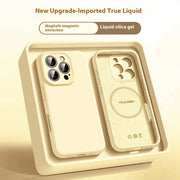 Candy Color Phone Case For iPhone 17 16 15 14 13 12 Pro Max Air For Magsafe Magnetic Wireless Charge Soft Liquid Silicone Cover