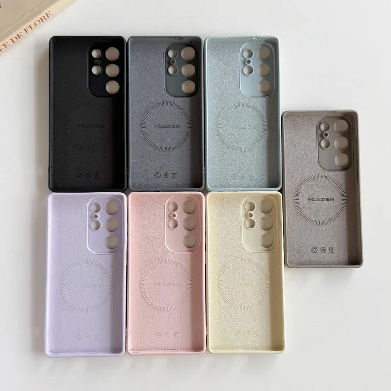 Original Magnetic Liquid Silicone Case For Samsung Galaxy S26 S25 S24 S23 S22 Ultra Plus For Magsafe Wireless Charge Soft Cover