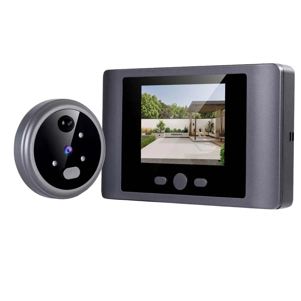 2.8' LCD Screen IR Night Vision PIR Motion Detection Digital Electronic Viewer Bell Door Peephole HD Camera Photo Video Recordin