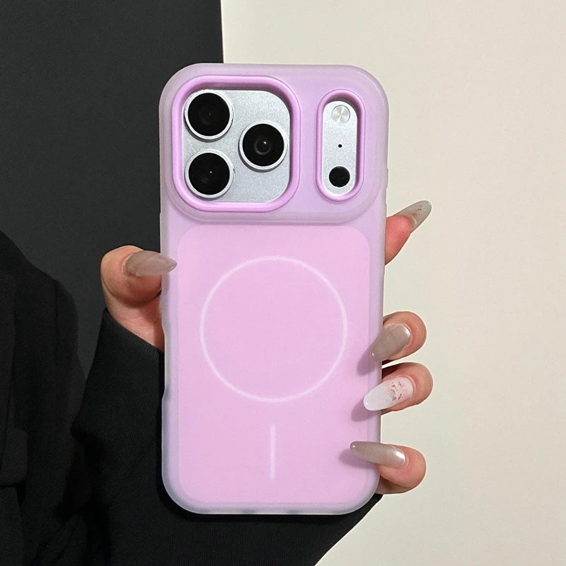 Luxury Magnetic Candy Jelly Color Phone Case For iPhone 11 12 13 14 15 16 17 Pro Max Plus Magsafe Bumper Matte Back Cases Cover